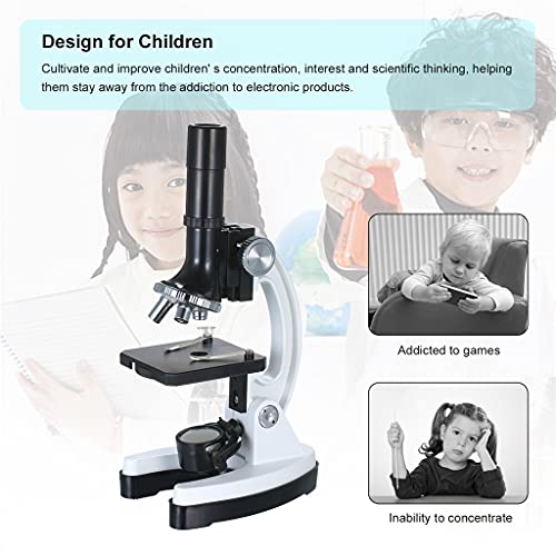 Microscope trinoculaire 1200X haute définition grand oculaire métal