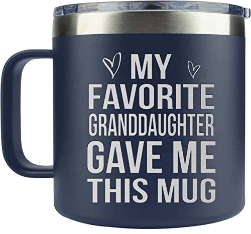 Giftsforgrandpagrandmafromgranddaughtergrandpagiftsfromgranddaughtergrandpabirthdaygiftsfunnycoffeemuggiftsforgrandparentsgrandparentsgiftsmug14oznavy Urban Country Home Decor Gifts for grandpa grandma from granddaughter grandpa gifts from granddaughter grandpa birthday gifts funny coffee mug gifts for grandparents grandparents gifts mug 14oz navy urban country home decor