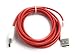 Xcivi USB Data Charger Cable Cord for Fuhu Tablets Nabi DreamTab, nabi 2S, nabi Jr., Jr. S, XD, Elev-8, 6 FT/2m (Red)