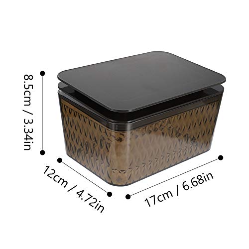 Exceart – Dispensador de lenços para bebês portátil com tampa para viagem, marrom