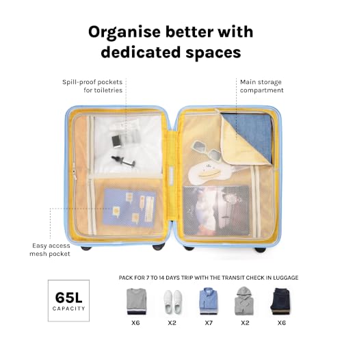 Image of MOKOBARA Transit Check-in Trolley Bag 64cm 65L Blue