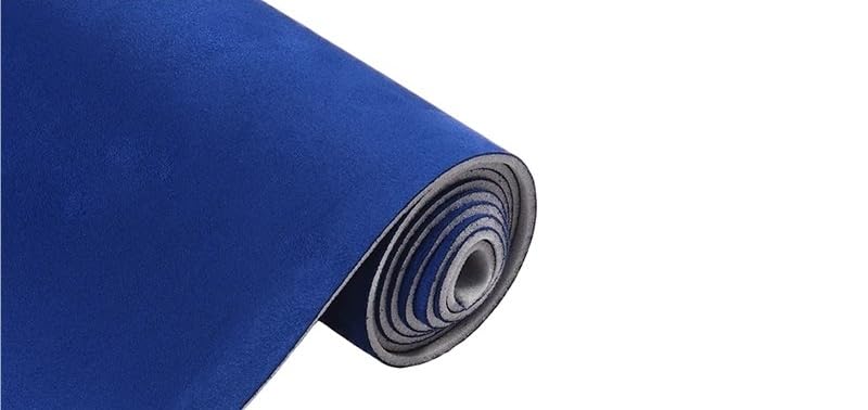 Ciel de toit voiture tissu bleu de remplacement 115x145cm pour réparer le pavillon intérieur