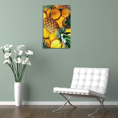 Tranches d'ananas ZHOUKEG Fruit Golden objet design mural suspendre - 5