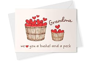 We Love You a Bushel and a Peck Card for Grandma -...