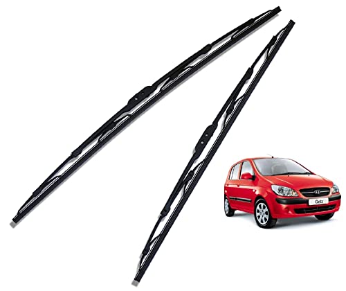 Image of Euro Care Metal Type Wiper Blade Compatibility with Hyundai Getz Windshield Car Wiper Blade Size D-22,P-14