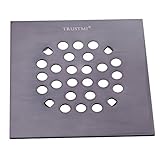 TRUTMI 4-1/4 Inch Snap-in Shower Drain Cover Replacement Floor Drainer Grate, Oil Rubbed Bronze