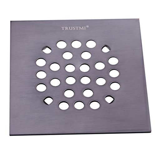 TRUTMI 4-1/4 Inch Snap-in Shower Drain Cover Replacement Floor Drainer Grate, Oil Rubbed Bronze