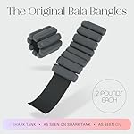 Bala Bangles Wrist & Ankle Weights for Women & Men - Adjustable Silicone Weighted Bracelet Set for Gym, Yoga, Pilates, Cardio & Strength Training - Wearable Arm & Leg Workout Weights - Image 2