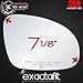 exactafit 8224R Passenger Side Mirror Glass Replacement Compatible With VW Volkswagen Jetta Passat GTI Rabbit Eos R32