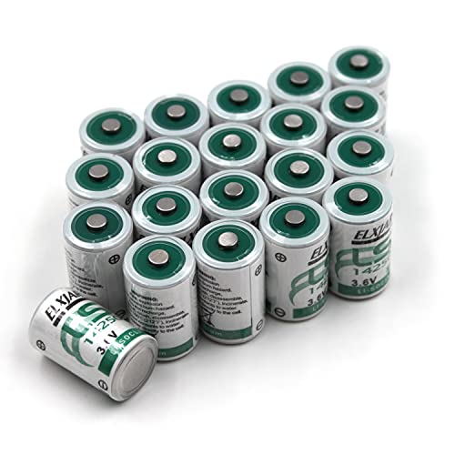 Elxjar (20-Pack) 3.6V 1/2Aa Ls14250 Lithium For Saft Water Meter Electricity Meter Gas #TOP29