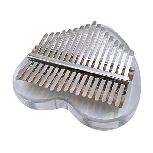 FUNOMOCYA Portable Acrylic Mini Thumb Piano 17 Keys Crystal Finger Piano for Beginners Boys and Girls Adults Home Party