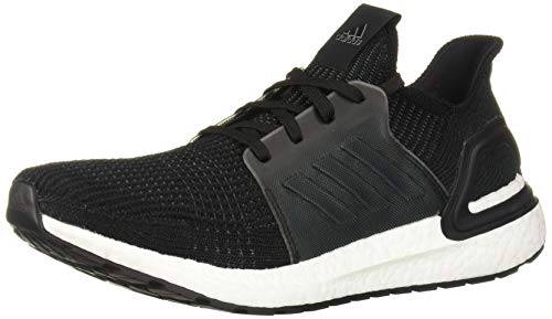 adidas Men's Ultraboost 19 Running Shoe, Black/Black/White, 10 M US