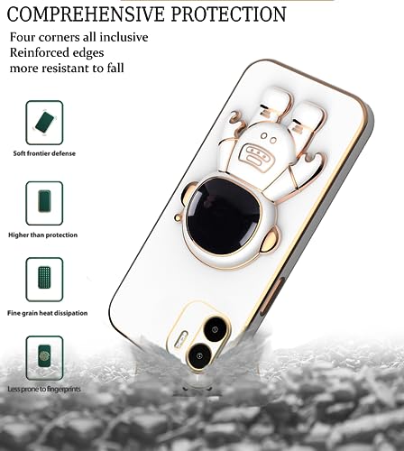 Coque Redmi A2 silicone souple antichoc blanche pour éviter les rayures