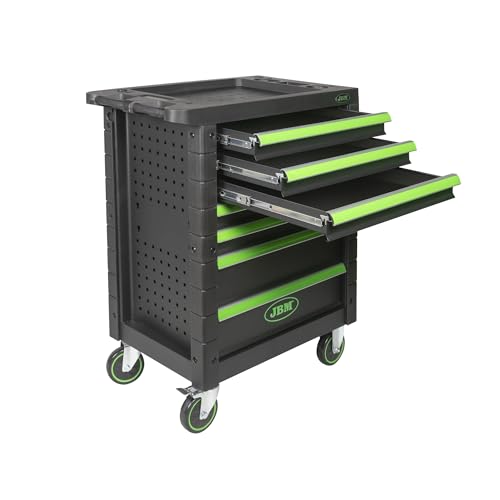 JBM Carro de 7 cajones sin herramientas - Verde