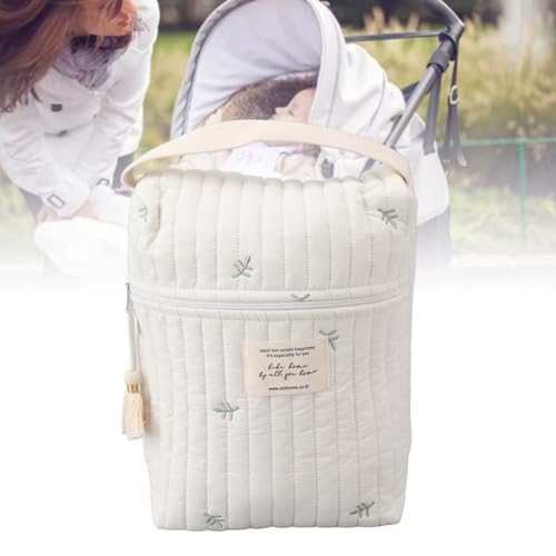 Bolsa organizadora de pañales de algodón estampada miniatura 7