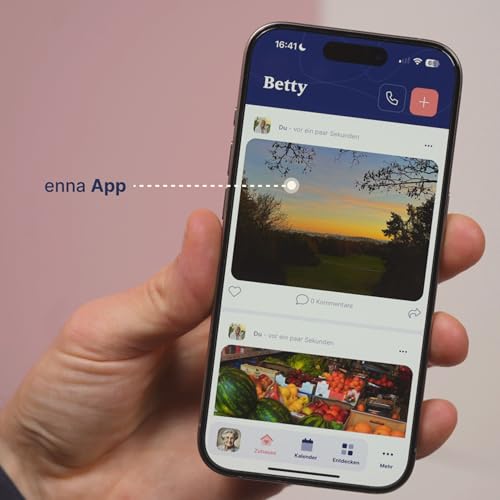 enna Dock inkl. 5 Starter-Karten - Tablet für Senioren, einfache Bedienung, inkl. 4 enna Audio Cards klassische Musik, Videoanrufe mit Oma und Opa, Fotos senden, Fotoalben erstellen, 30 Tage kostenlos