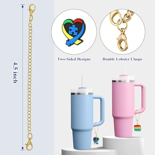 Charm Accessories for Stanley Cup 10 PCS Cute Handle Charm for Tumbler Gifts for Women3