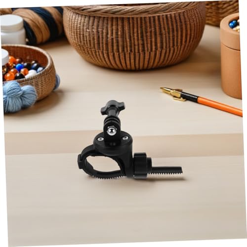 Soporte para cámara de acción manillar bicicleta SHINEOFI abrazadera plástico negro 5