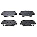 TRQ Brake Pads Ceramic Compatible with 2016 Hyundai Elantra GT 2017-2018 Kia Forte Forte5 Optima