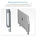 IFCASE Wall, Under Desk Laptop Mount for MacBooks, Surface, Tablets with Cable Holder, Adhesive & Screws in, Anti-Scratch Pads - 24/26/29/31mm Thick (Gray)