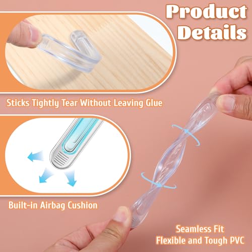 Parachoques transparente para muebles autoadhesivo que absorbe impactos 4