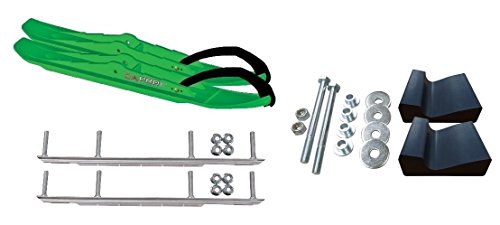 C&A Pro Green XCS Snowmobile Skis w/ 9