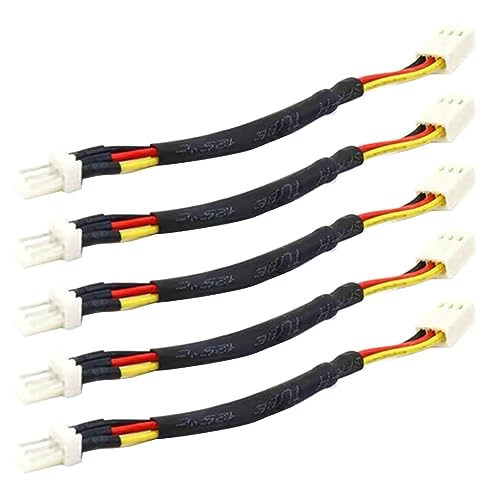 XAGMODSHN Cable de resistencia de ventilador de 3 pines macho a conector hembra de 3 pines para reducir la velocidad del ventilador de la CPU del PC, cable de ralentización