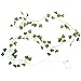 OSALADI Fake Leaves Lights Artificial Greenery Leaf String Light Plastic Leaf Garland Hanging Plants Vines for Wedding Birthday Party