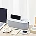 Marsui 2 Pcs Cable Management Box Cord Hider Organizer with 46 Pcs Cable Management Kit Wire Box for Power Strips Surge Protectors Desk TV Computer Wires Home Office(Gray)