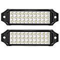 HOZILIFE Flush Mount LED Pod Lights, 2PCS 40W Bumper Light Spot Backup Reverse Lights Off-Road Driving Fog Work Lighting 6 Inch LED Light Bar for Truck ATV UTV Boat (White)