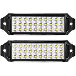 HOZILIFE Flush Mount LED Pod Lights, 2PCS 40W Bumper Backup Reverse Spot Off-Road Driving Fog Work 6 Inch LED Light Bar for Truck ATV UTV Boat (White)