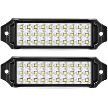Flush Mount LED Pod Lights, 2PCS 40W Bumper Backup Reverse Spot Off-Road Driving Fog Work 6 Inch LED Light Bar for Truck ATV UTV Boat White