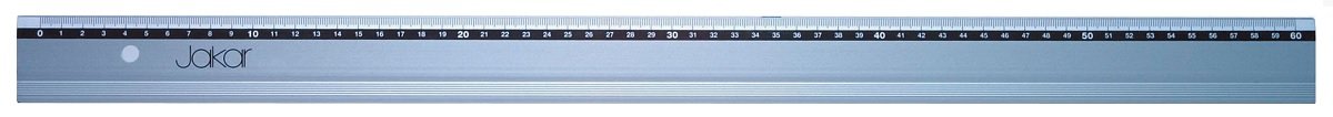 Aluminium Ruler Printed With mm/cm, Stainless Steel Cutting Edge 60cm
