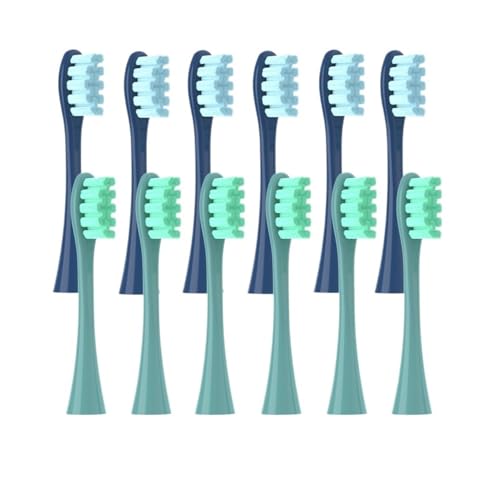 12 �̐^�󖧕��p�b�N�����p�u���V�w??�b�h�AOclean X PRO/ Z1/ F1/ One/Air 2 /SE �\�t�g�f�B�[�v�N���[�j���O�m�Y���ƌ݊�������(6Blue6Green)