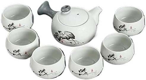 Teapots, ceramic teapots, Handmade Ceramic Kung Fu Tea Set Teapot Drinkware Tea Pot Cup Set Ceramic Chinese puer Teaset Kettle (Color : See Chart8)