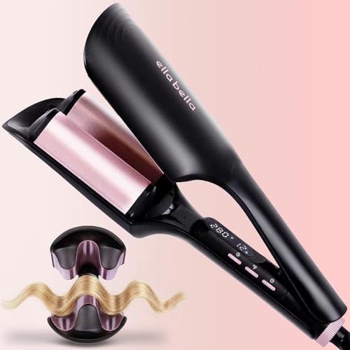 ELLA BELLA® Ultimate Waver Curling Iron • Crimper Hair Tool • Adj...