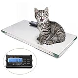 Livestock Scale, 300Kg/660Lbs Digital Postal Shipping Scale Heavy Duty Vet Pet Scale with 103x53cm L