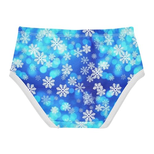 Joisal Christmas Snowflakes Blue Girls Underwear Toddler 2t Cotton Cute Panties Girl Cartoon Briefs Kids Undies2