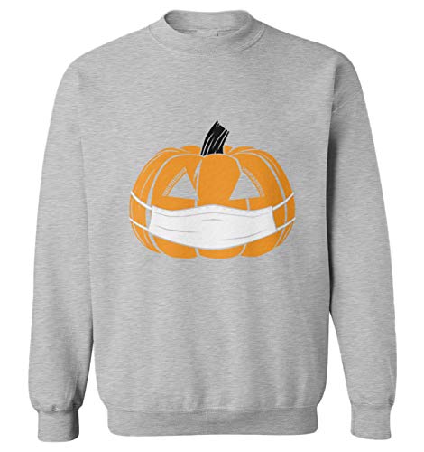 Jack O Lantern with Mask - Quarantine Toddler Fleece Crewneck Sweater