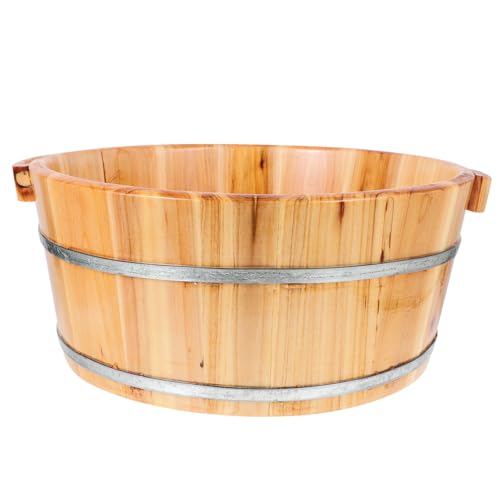 WOFASHPURET Madera para Pies De Lavado Portátil Lavabo De Pies Ligero y Reutilizable para Aliviar