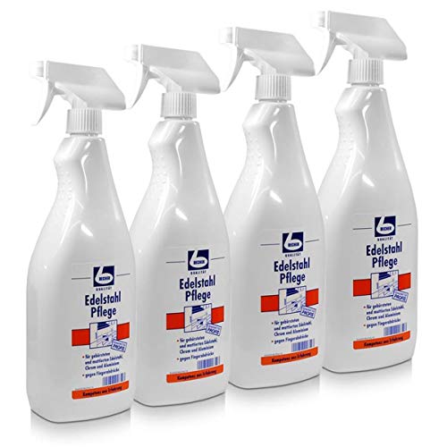 4x Dr. Becher Edelstahlpflege 1 Liter
