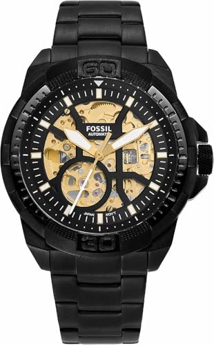 Fossil Bronson Analog Black Dial Men's Watch-ME3217 Stainless Ste...