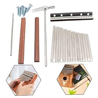 Jorzer Kit de Touches de Piano de Pouce TIMIY 17 Touches Kit de Remplacement pour DIY Kalimba Accessoire Mbira Piano - Les Beatles, Paul McCartney, John Lennon, RIngo Starr, George Harrison Jorzer Kit de Touches de Piano de Pouce TIMIY 17 Touches Kit de Remplacement pour DIY Kalimba Accessoire Mbira Piano – Image 2