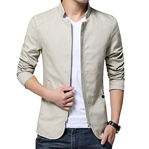 Men'S Fall And Winter Stand-Up Collar Casual Militar Jacket Cargo Coat Cotton Washed Outwear Light Jackets2