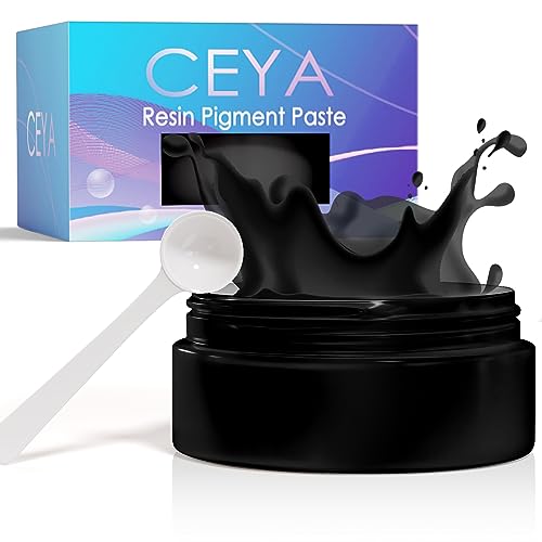 ceya Black Resin Pigment Paste, 3.5oz/ 100g Opaque Epoxy Dye Pigment