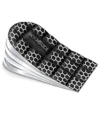 BIGGCOOL Adjustable Heel Lifts for Leg Length Discrepancies, Shoe Lifts for Uneven Legs, Orthopedic Heel Lift Inserts to Alleviate Hip, Knee & Back Pain - Pack of 1 (Black, Large-4 Layers)