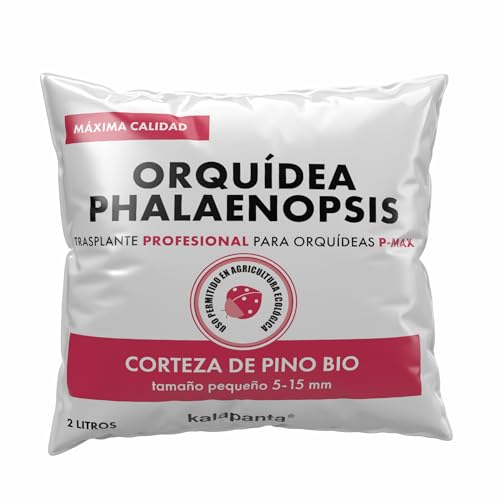 Kalapanta – Sustrato Profesional para Orquídeas Phalaenopsis, 2 litros, Tamaño 5–15 mm, Corteza de Pino Marítimo 100 % Natural, Lista para Usar y Ecológica