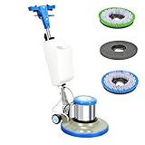 Carpet Washer and Hard Floor Cleaner, Commercial Scrubber Machine with 8L Water Tank, 17" Cleaning Path, 175 RPM, Ideal for Hardwood and Marble Floors