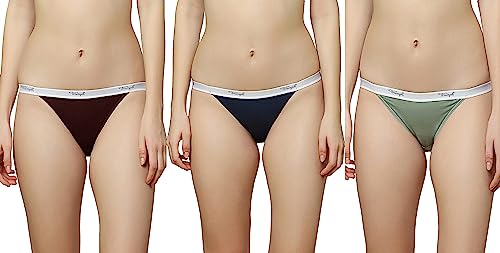Image of Triumph Stretty Cotton 141 Everyday Comfort Tanga Brief - Pack of 3(Colors and Prints May Vary)