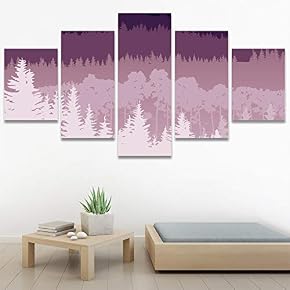 SIGNWIN 5 Panel Canvas Wall Art Modern Art...